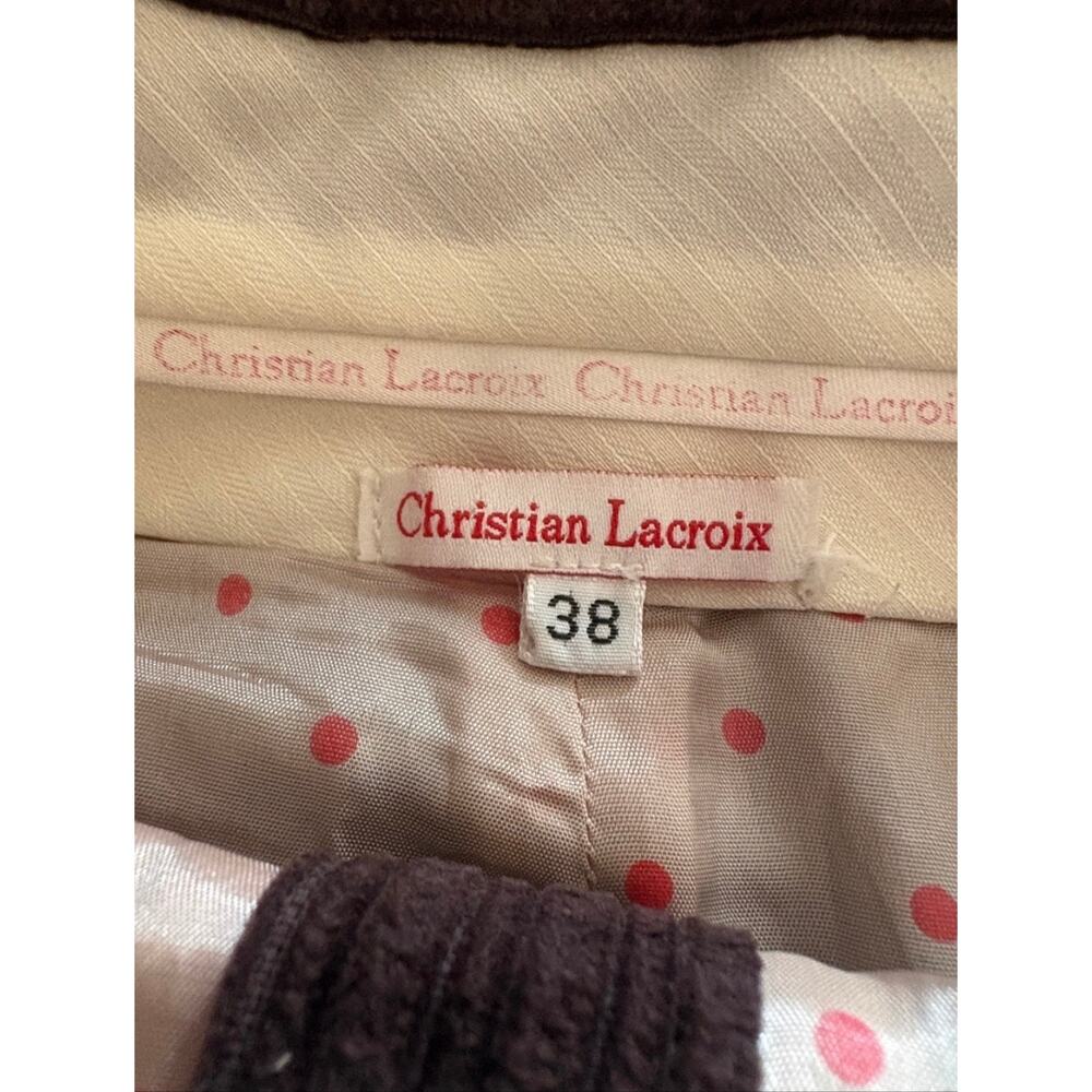 Christian Lacroix Vintage Patchwork Mixed Media Skirt EUC - Picture 4 of 7